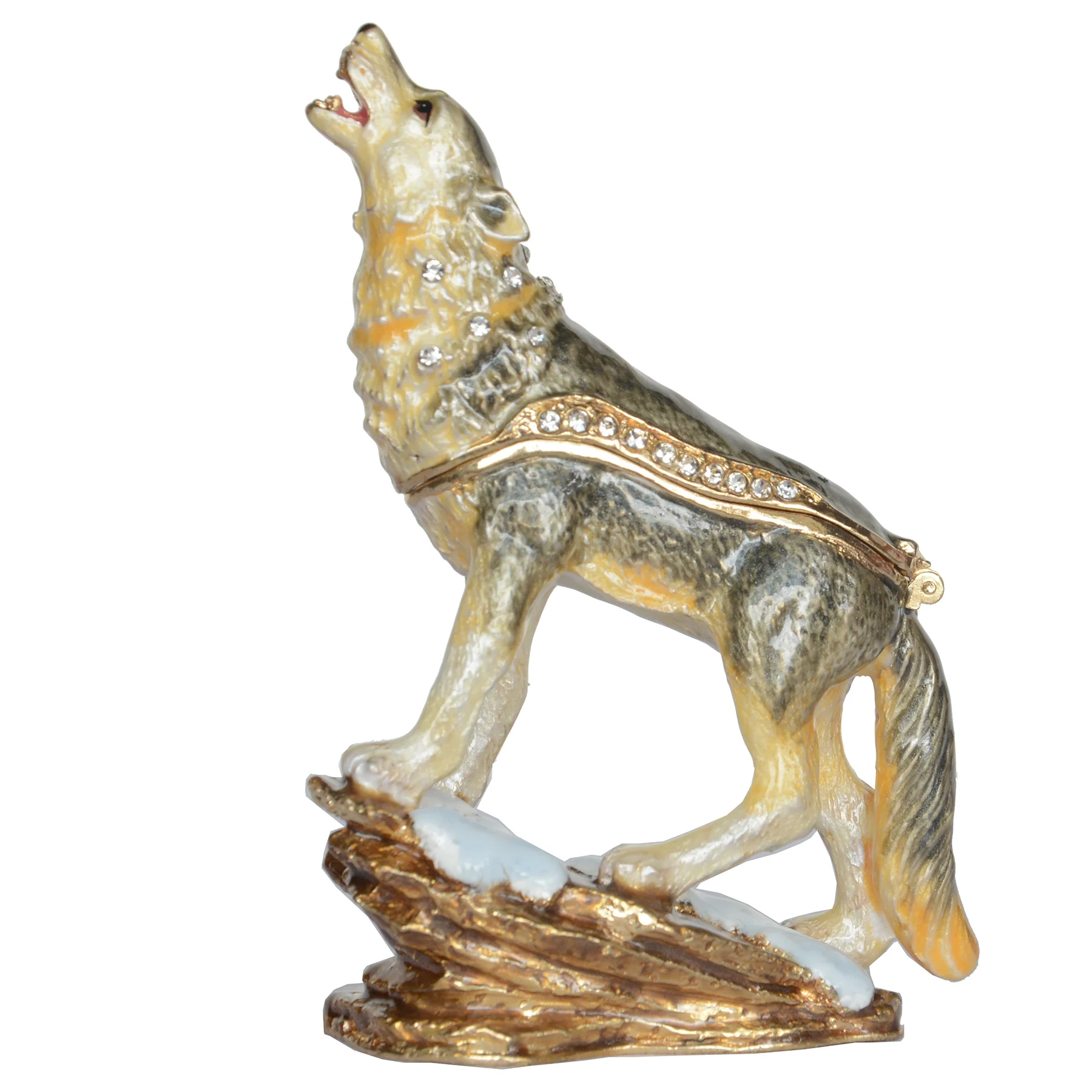 Коробочка для ювелирных изделий Howling Wolf Bejeweled эмалированная шкатулка контейнер