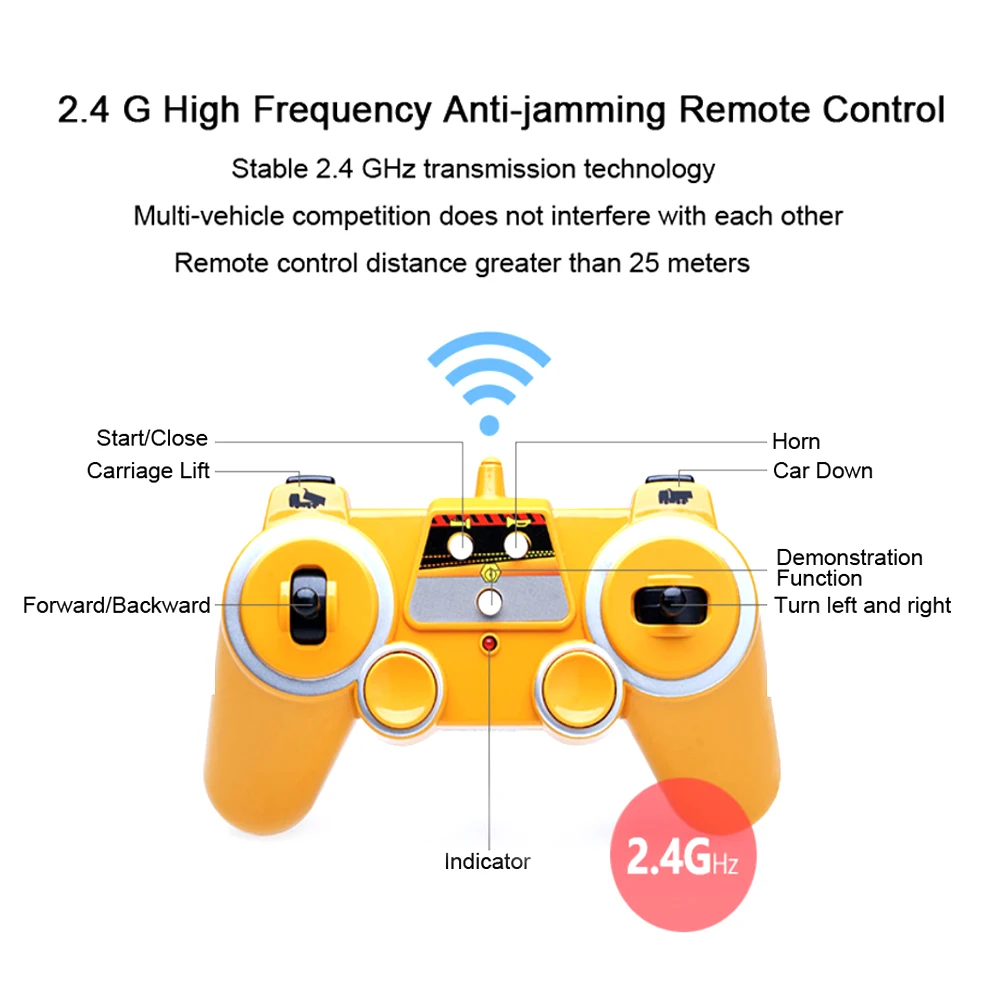 Полноприводный Радиоуправляемый автомобиль 2 4G 6ch самосвал инженерная