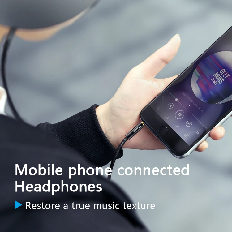 Mcdodo AUX кабель Jack 3.5мм к 3.5мм аудио Aux для Xiaomi Redmi 4x, OnePlus, автомобильных наушников и динамиков, проводная линия.