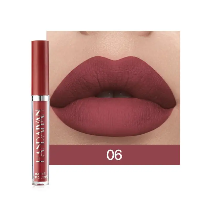 

6PCS/Set Matte Lipstick Set Long Lasting Moisturing Lip Gloss Liquid Lipstick Velvet Red Sexy Lip Gloss Women Lip Make-up TSLM1