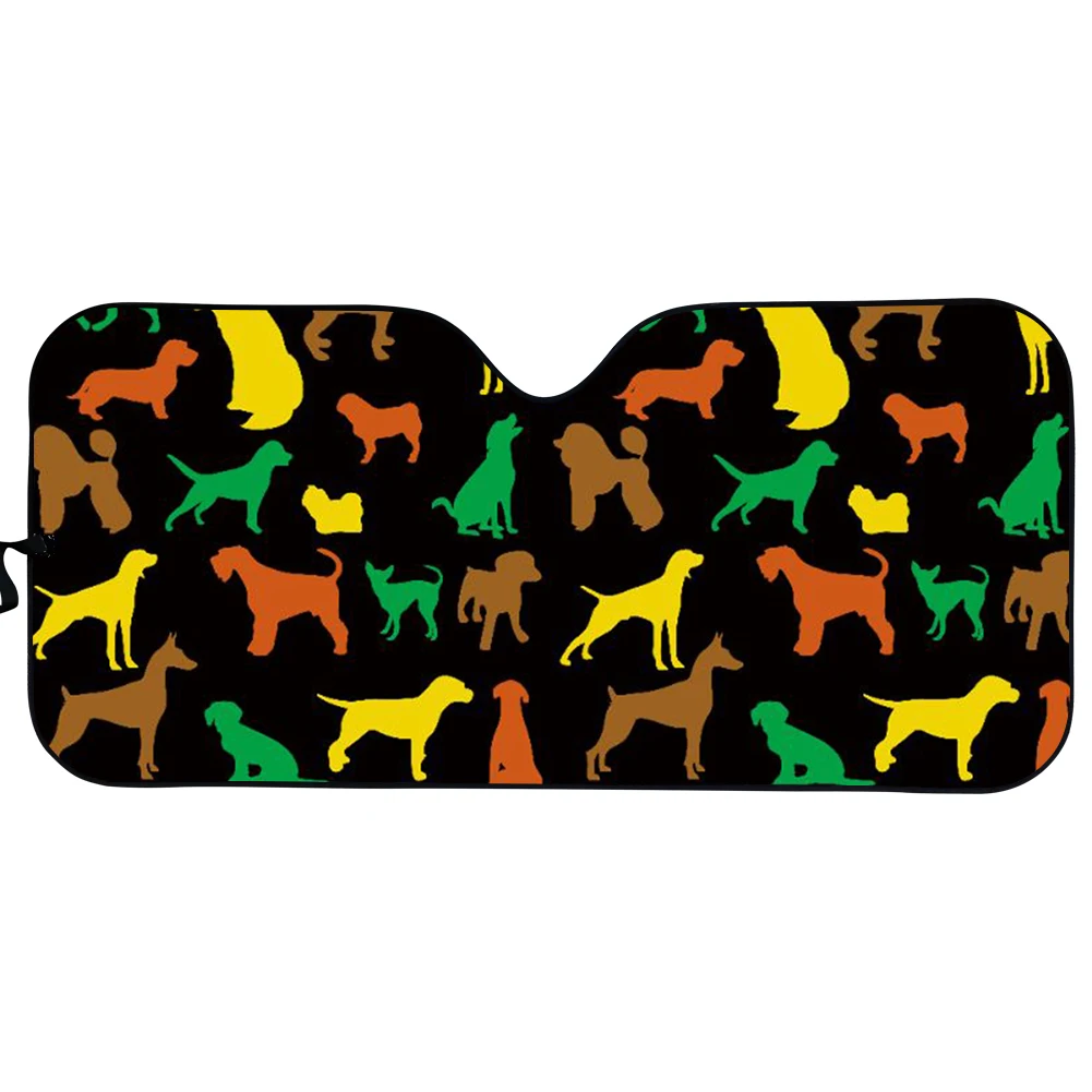 

Cute Dogs Printing Car Interior Sunshade for Front Window UV Protected Foldable Car Front Windshield Sun Shade Car Accessories