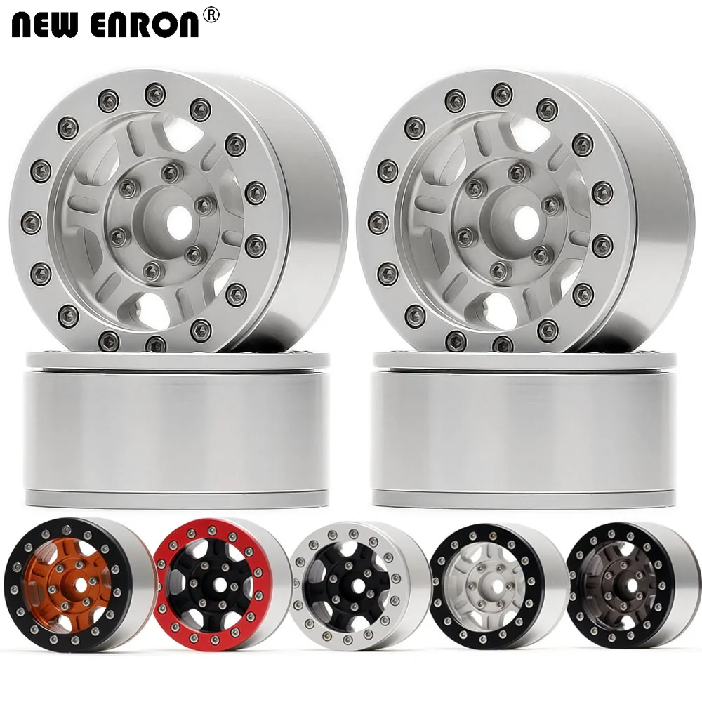 

NEW ENRON 4Pcs Alloy 1.55" Beadlock Wheels Rim Hub For 1/10 RC CAR Crawler Axial Yeti Wraith Off-Road 90056 TF2 CC01 LC70 jimny