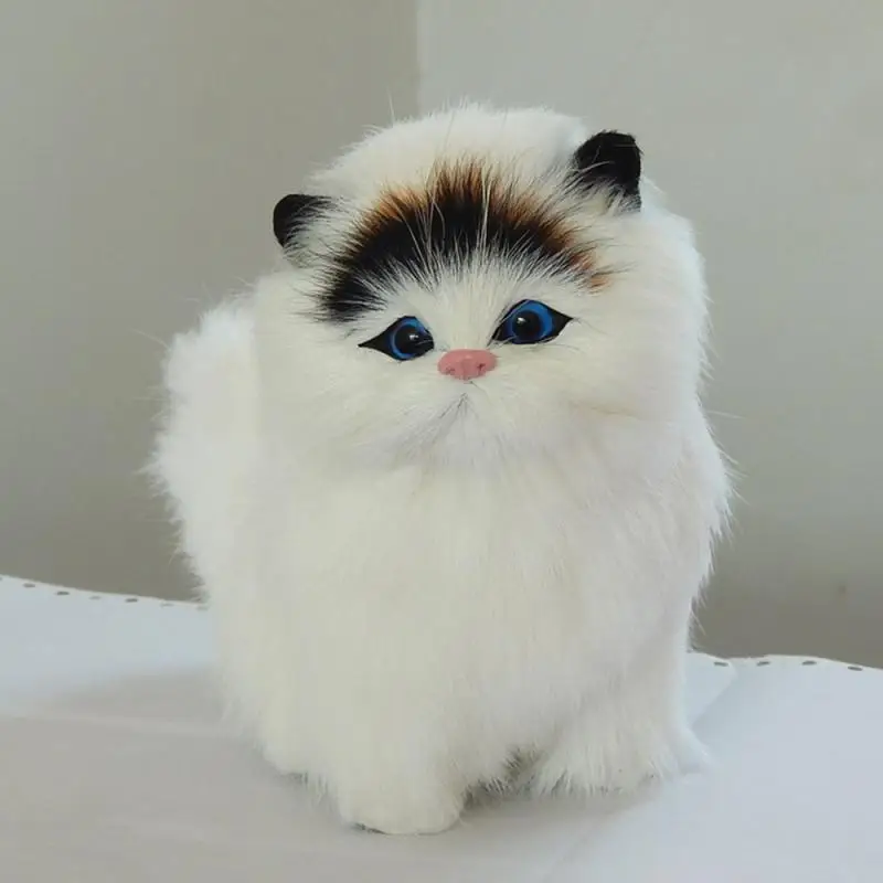 

Cute Electric Cat Sound Stuffed Plush Animals Sounding Cats Toys Toy Simulation Soft Realistic Cat Dolls Children Plush Toys
