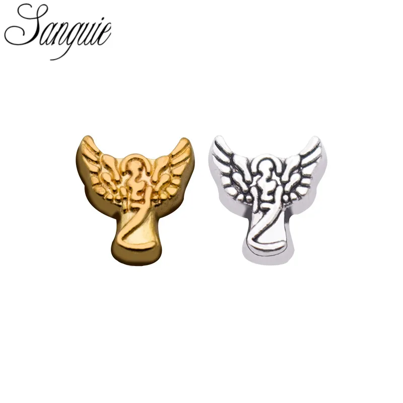 10 шт./лот Плавающие Подвески Подвеска Крыло ангела медальоны подходят для жизни