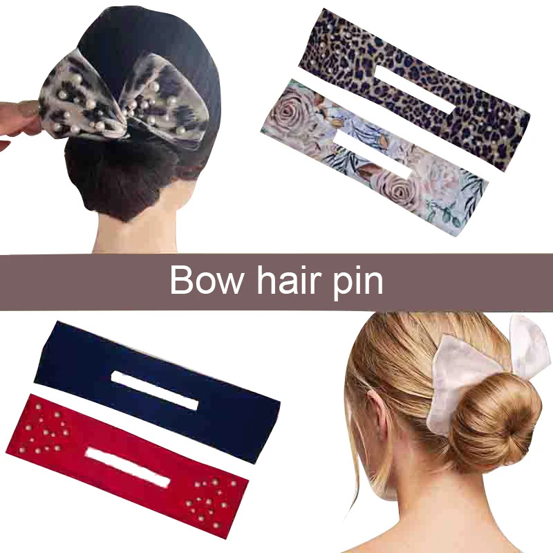 

French Hair Scrunchies Hair Curler Headband Lazy Hair Styling Curlers Girls Hair Accessories Floral Printing Cloth Hair Bands