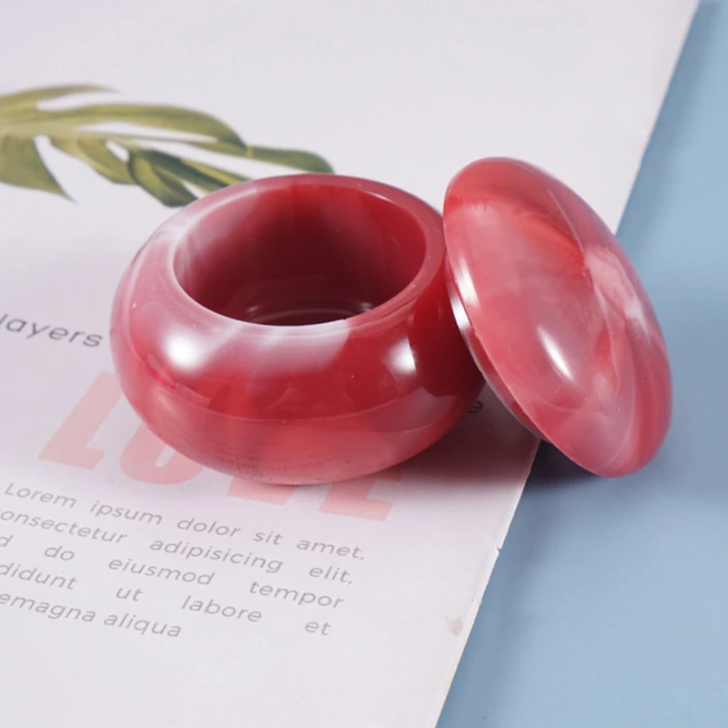 

DIY Crafts Crystal Epoxy Resin Mold Rouge Lipstick Jar Casting Silicone Mould