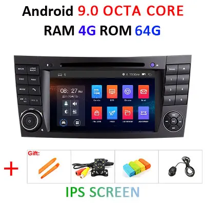 4G 64G DSP ips Android 9,0 2 DIN dvd-плеер для e-класса W211 Mercedes Benz CLK g-класс W463 CLS W219 gps стерео выход радио - Цвет: 9.0 4G 64G IPS