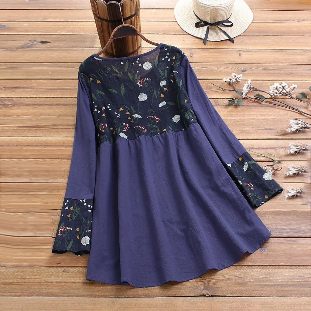 Womail женские рубашки с длинным рукавом несимметричная плиссированная блузка