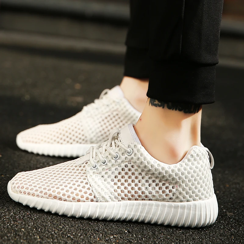 Мужские кроссовки летняя обувь для тренировок ультратонкая унисекс дышащая