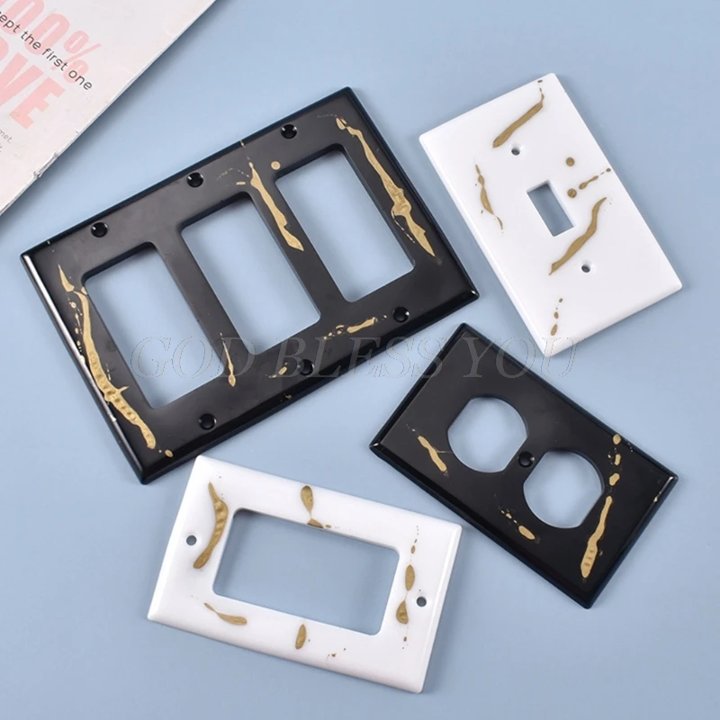 USB разъем панель Крышка выключателя освещения силиконовая форма сделай сам