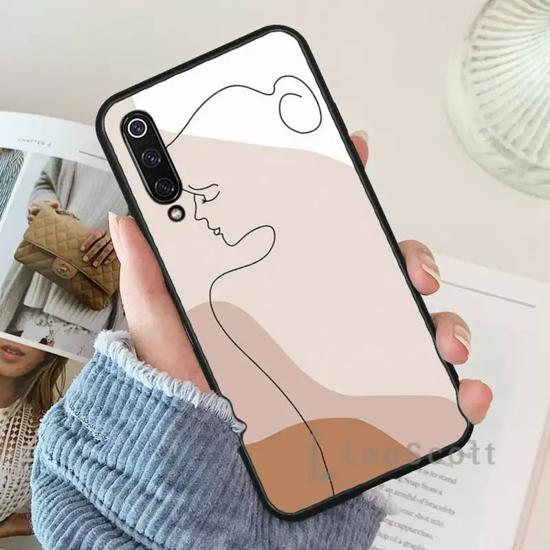 

Art Retro Abstract face Geometry Phone Case For Xiaomi Redmi 7 9t 9se k20 mi8 max3 lite 9 note 8 9s 10 pro