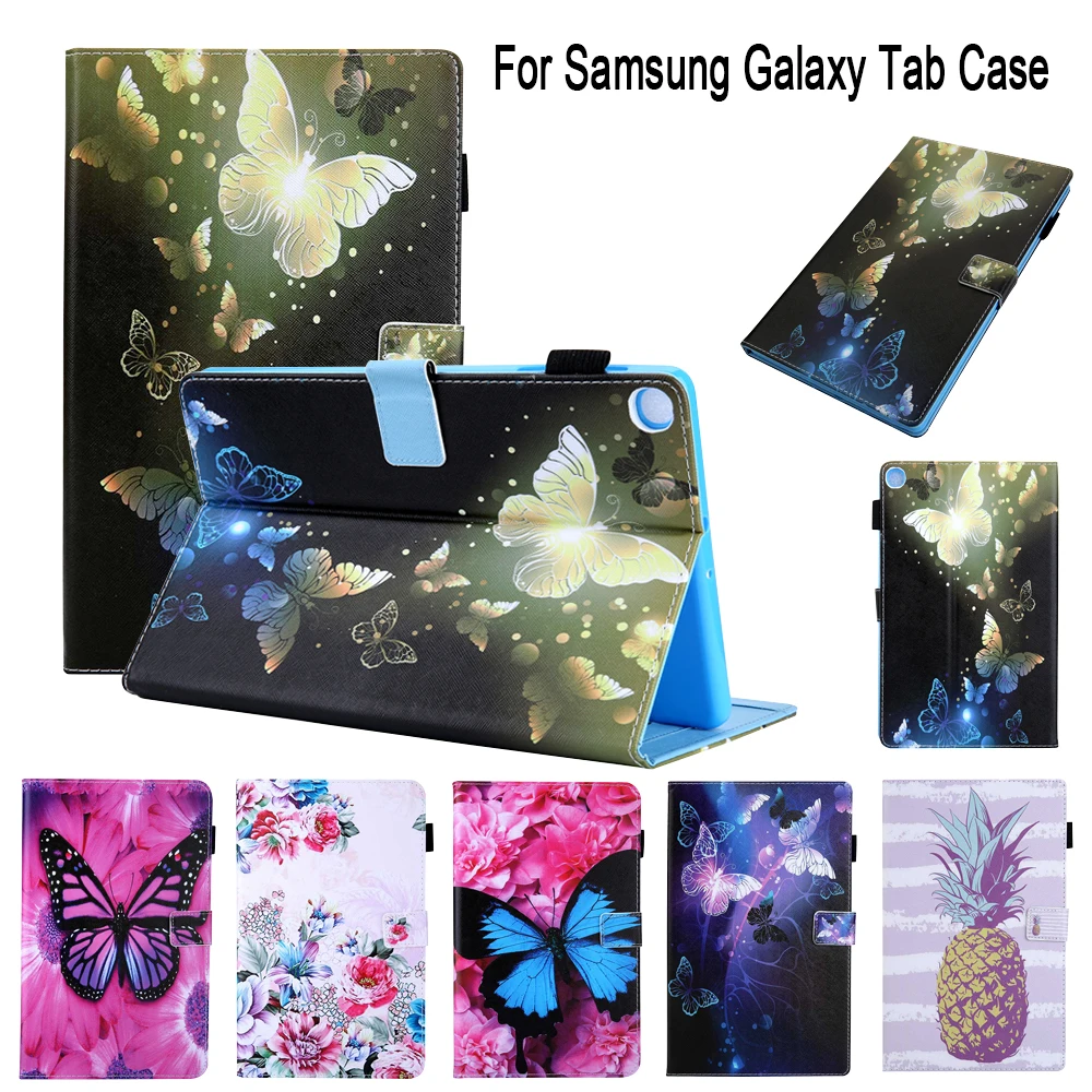 

Case For Samsung Galaxy Tab A7 10.4 2020 Cover T500/T505/Tab 8.0 T290/Tab 8.4 T307/Tab 10.1 T510 Tablet Fashion Cartoon PU Cover