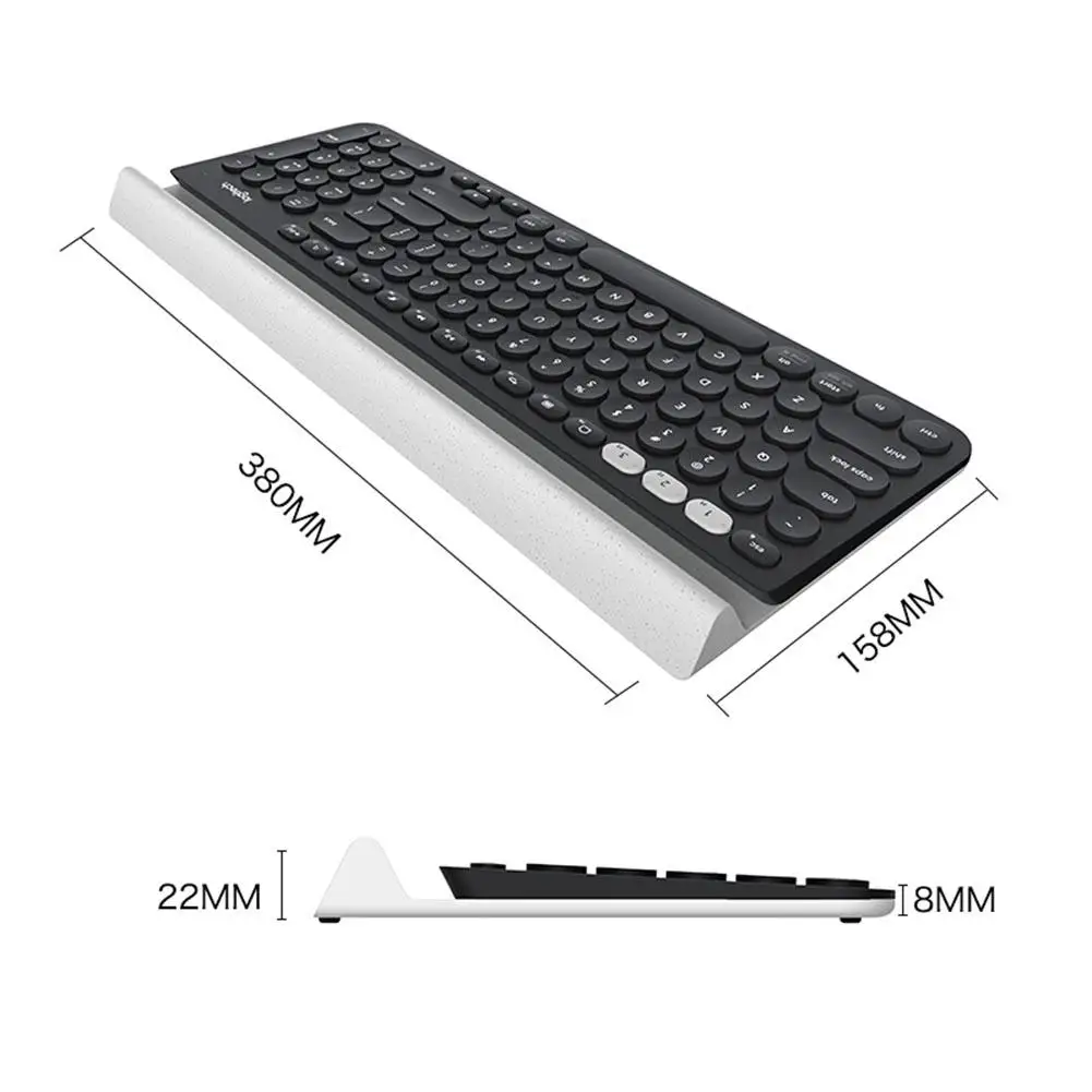 

Logitech K780 Multi-Device Wireless Keyboard for PC Computer Phone Tablet full-size silent keyboard compatible with Windows, Mac