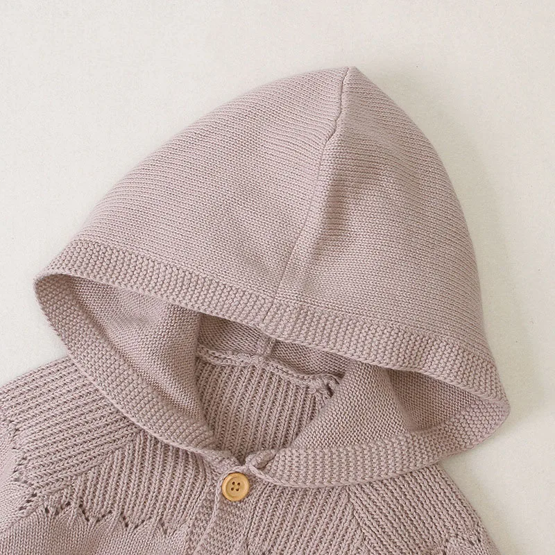 

2020 New Long Sleeve Autumn Winter Button Baby Children Clothes Thickened Boys Cotton Hooded Jackets infant Girls Coat 0-2 Y