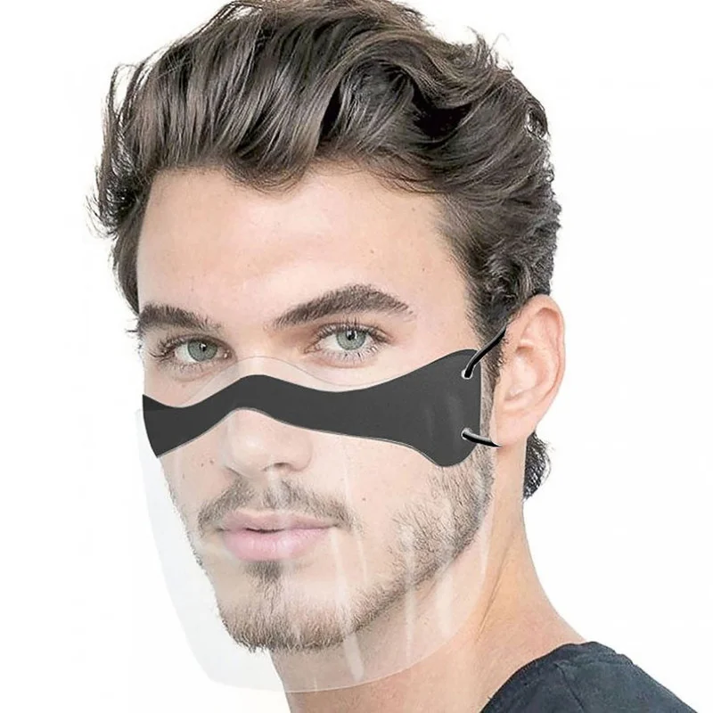 Transparent Face Masque Skin Care Adult Unisex Combine Plastic Clear Half Protection Anti-Splash Mask Shield | Дом и сад