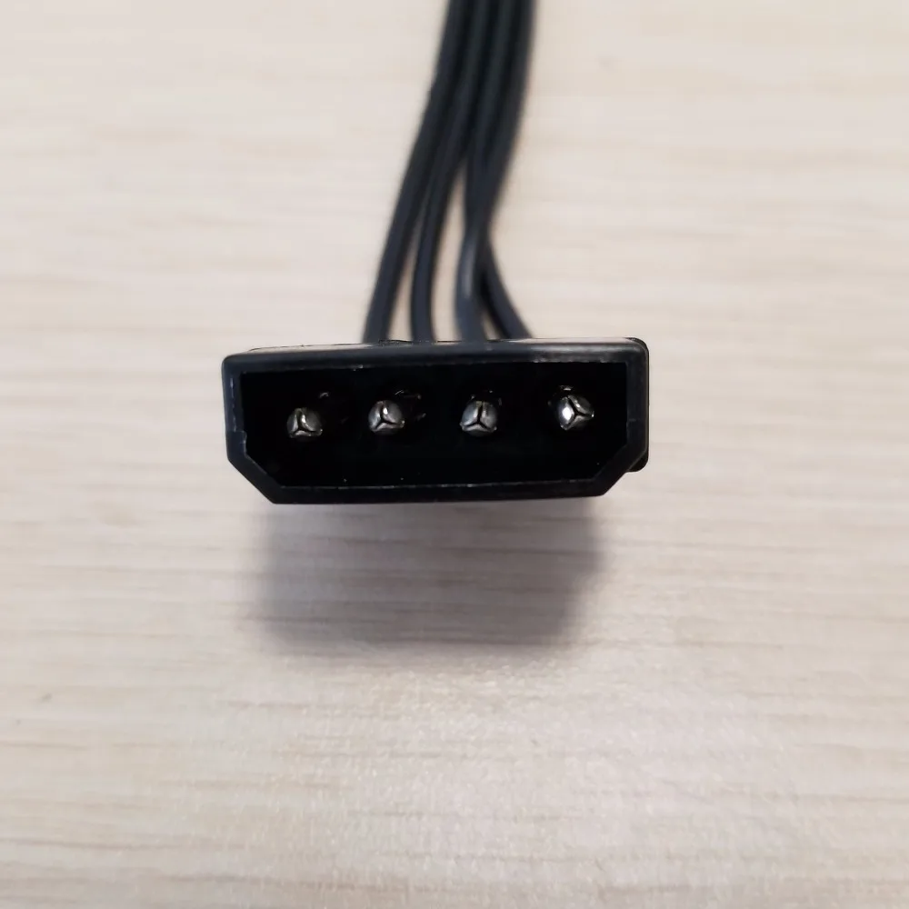 100 шт./лот 4Pin IDE Molex до 5 портов 15Pin SATA Кабель питания Шнур 18AWG провод для жесткого