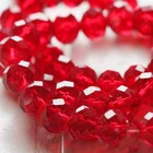 Красные хрустальные чешские бусины, Биконусы, граненые Серьги-кисточки, браслет, ювелирные изделия, аксессуары для волос