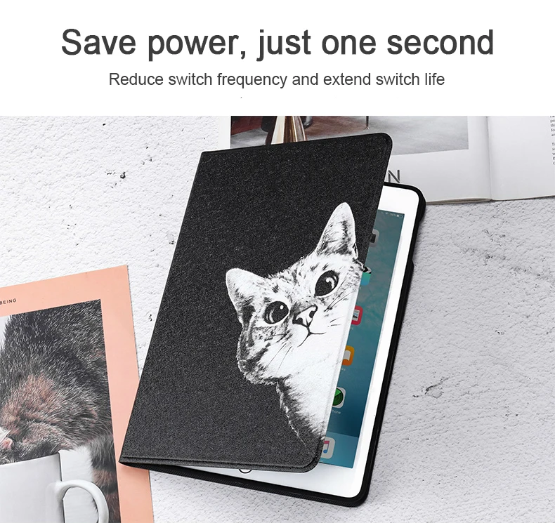 Чехол для iPad/чехол iPad с милым рисунком кошки новый безопасный ударопрочный