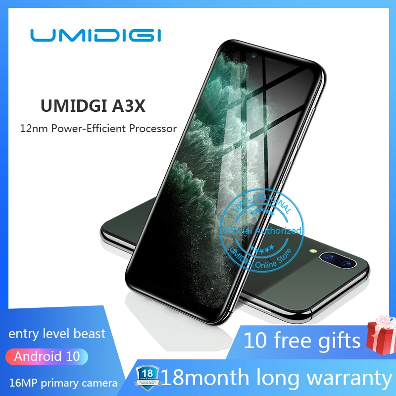 UMIDIGI A3 Pro 5," 19:9 полный Экран смартфон 3 GB+ 32 GB Android 8,1 12MP+ 5MP мобильного телефона двойной 4G GSM+ FHD+ OTG разблокирована мобильный телефон телефон Четырехъядерный смартфон ДвойнаякамераСмартфоны