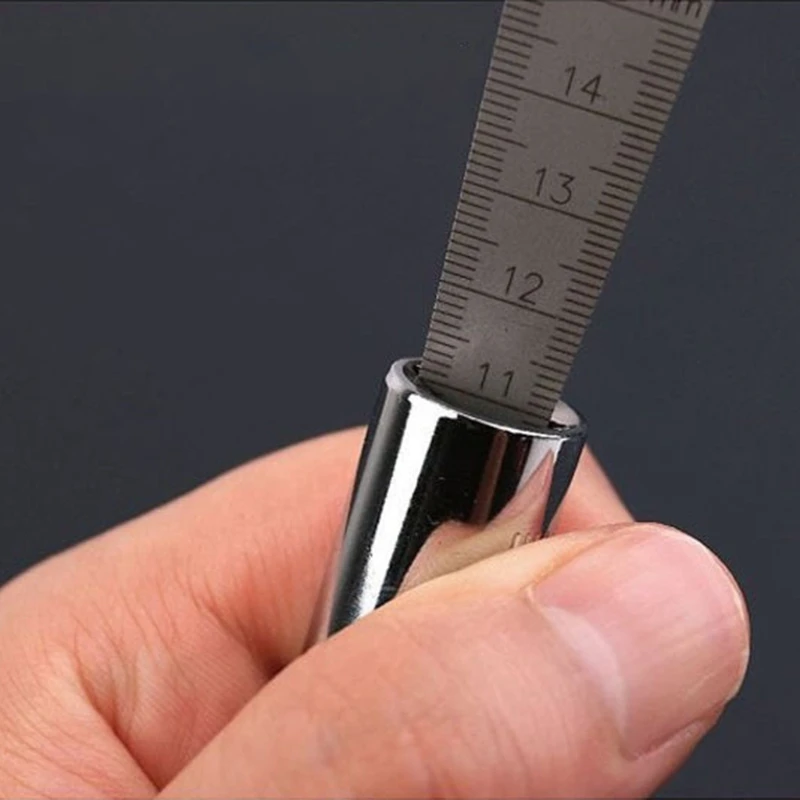 

F2TE Stainless Steel Taper Gauge Wedge Plug Straightedge Welding Installation Interval Inner Hole Metric Inch Measuring Tool