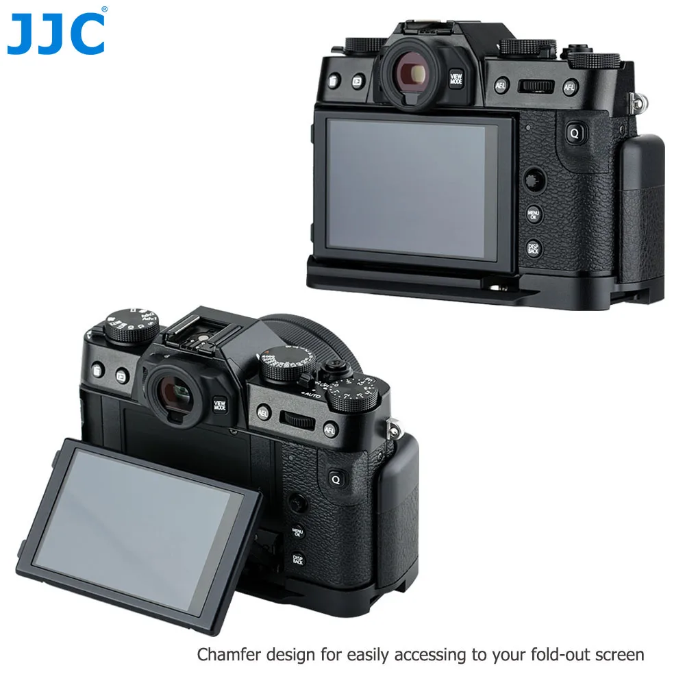 JJC Камера рукоятки Quick Release Plate держатель Г-образный кронштейн для ЖК-дисплея с подсветкой Fujifilm X-T30 X-T20 X-T10 XT30 XT20 XT10 Камера s заменяет Fuji MHG-XT10