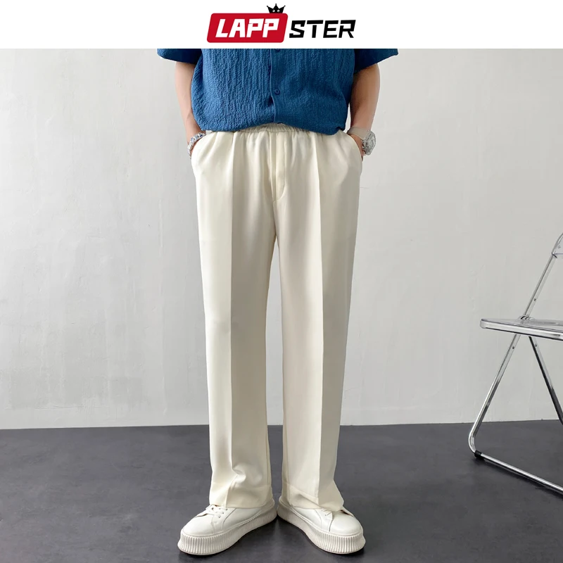 

LAPPSTER Men Korean Fashion Vintage Causal Sweatpants 2022 Mens Harajuku Japanese Streetwear Baggy Pants Male Hip Hop Pants 2XL
