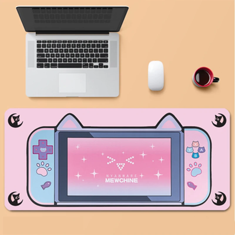 

Mousepads Big Anime Titties Desk Mat for Gaming Accessories, Cute Bright Pink Mouse Pad for Girl,300x800 Good Quality