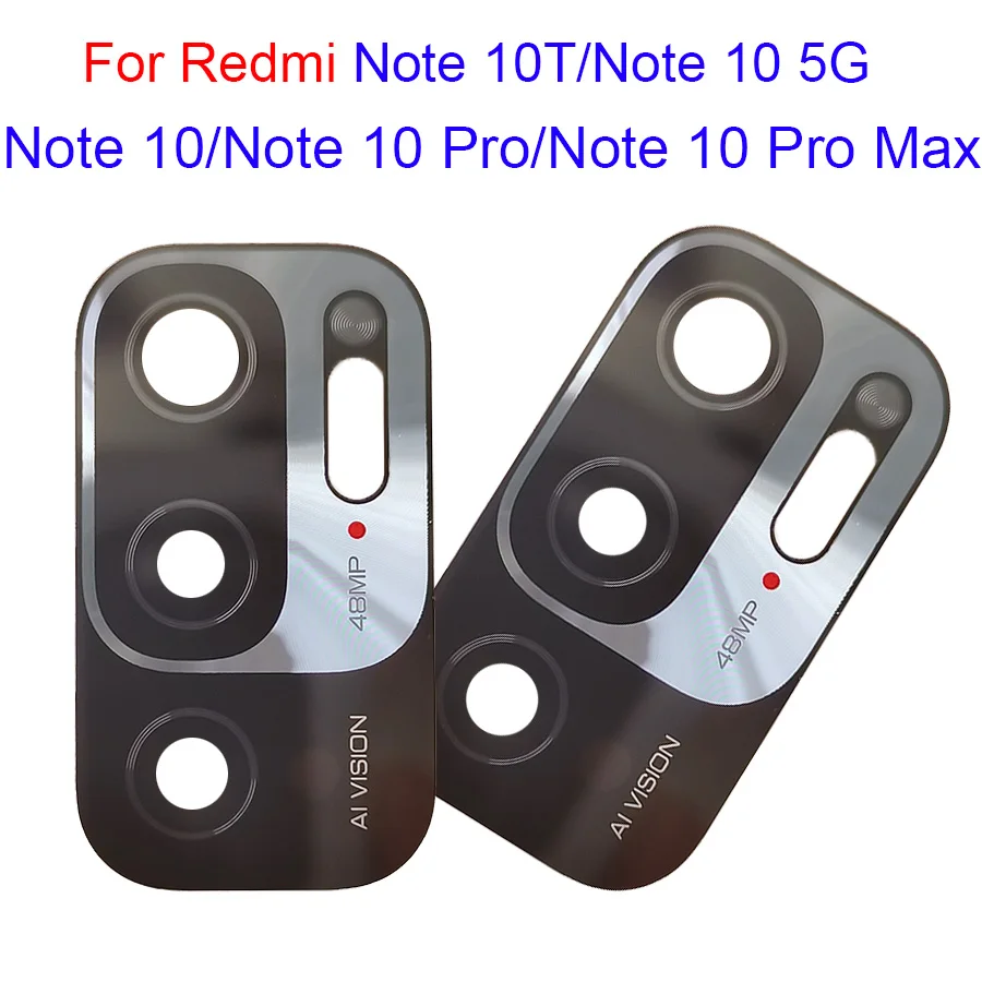 Стеклянный объектив задней камеры для Xiaomi Redmi Note 10T 10 5G Pro Max стеклянная крышка
