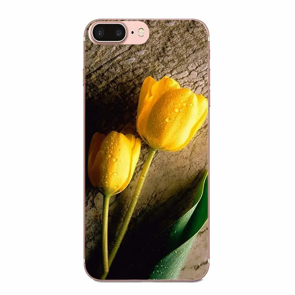 Тюльпанов мягкий для Xiaomi Redmi Note 2 3 3S 4 4A 4X5 5A 6 6A Pro Plus Мягкий индивидуальный рисунок |