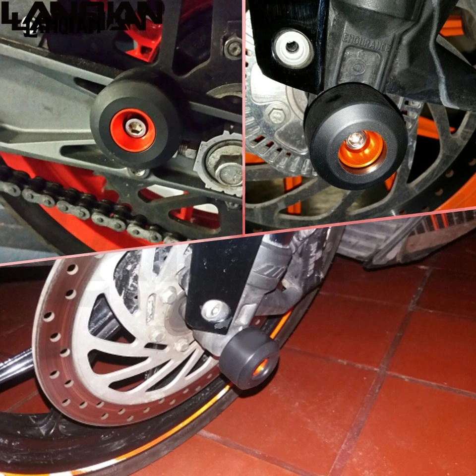 Для KTM RC DUKE 250 390 DUKE 125/200 мотоциклетные краш-колодки Рамка слайдер Передняя и задняя вилка Рамка слайдер Duke RC аксессуары