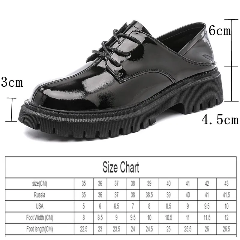 

AIYUQI Shoes Women Spring 2021 Patent Leather British Style Platform Women Shoes Casual White Fashion Girl Student Shoes