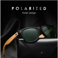 myt_0416 brand bamboo leg polarized sunglasses men classic square goggle fashion retro female sun glasses oculos de sol uv400