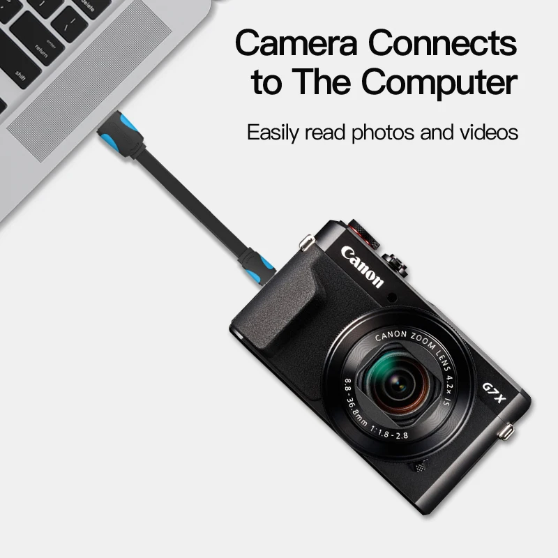 Мини USB-кабель Vention с поддержкой быстрой зарядки и передачи данных | Электроника