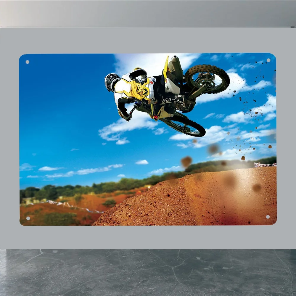 

Bike Metal Tin Sign Poster Home Garage Plate Cafe Pub Motel Art Wall Decor