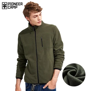 Пионерский лагерь новый зимний толстый свитшот на молнии брендовая мужская одежда однотонные флисовые теплый спортивный костюм мужской цвет зеленый, синий черный AJK702388
