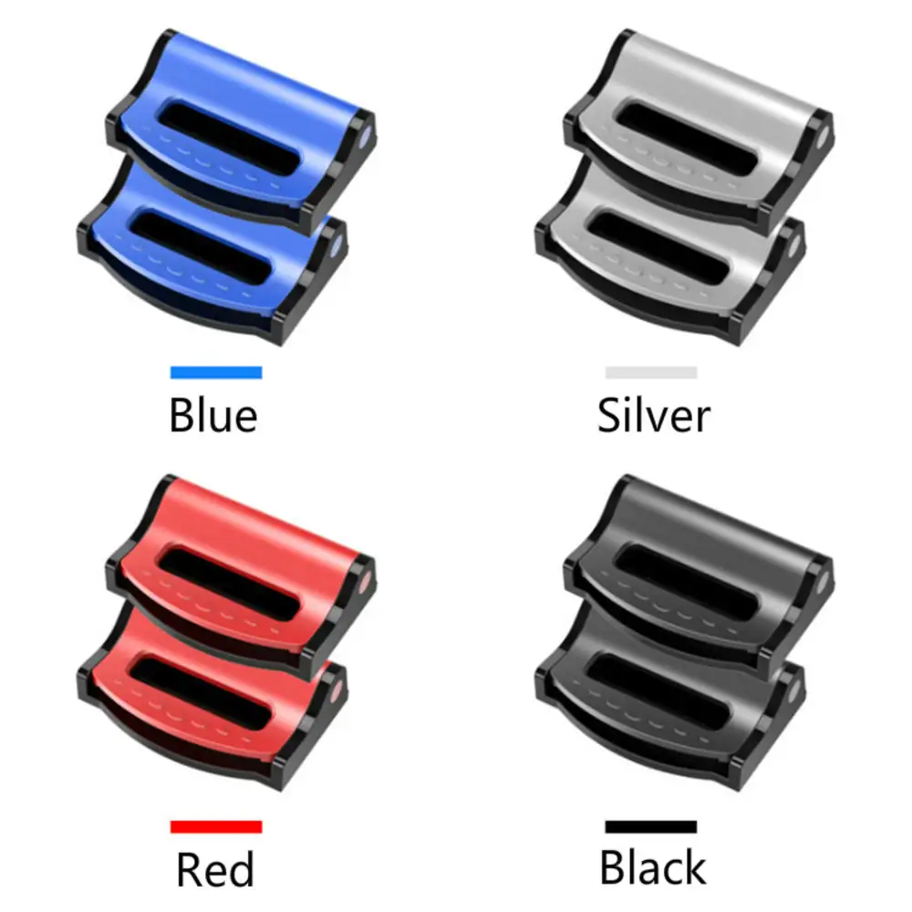 

2pcs Universal Car Seat Belts Clips Adjustable Auto Stopper Buckle Plastic Clip Car Interior Accessories Car Safety Belt Clip