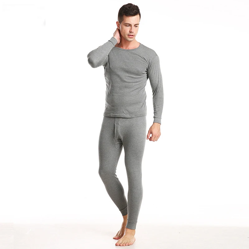 Мужское термобелье теплые эластичные зимние длинные кальсоны Толстые Комплекты