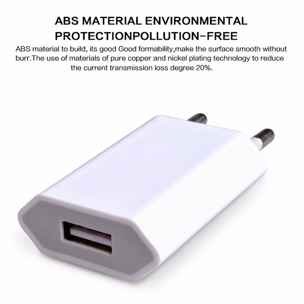 USB-зарядное устройство для iPhone X 8 7 4 Φ 5 6 6S Plus зарядное iphone настенный адаптер