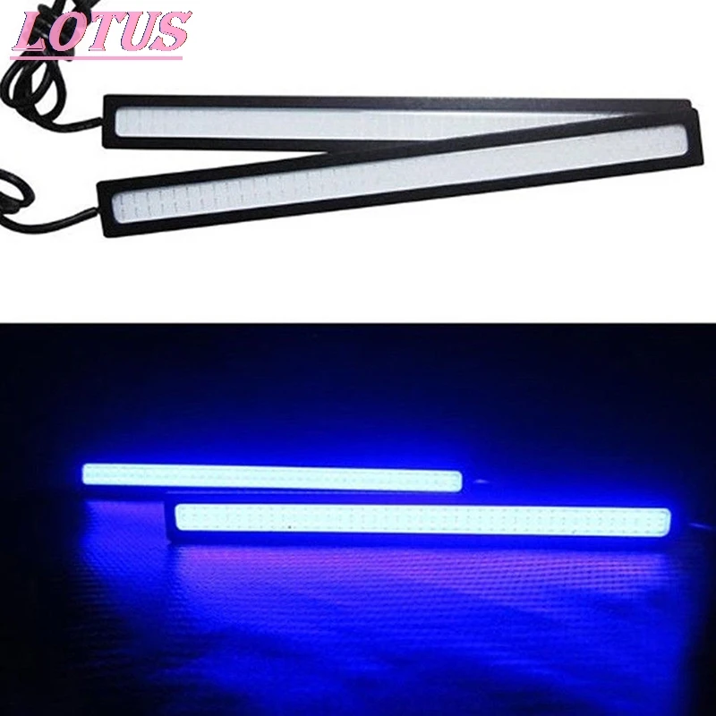 

1pcs DC 12V 17cm Blue Super Bright LED Car COB Lights DRL Fog Driving Running Lamp Waterproof