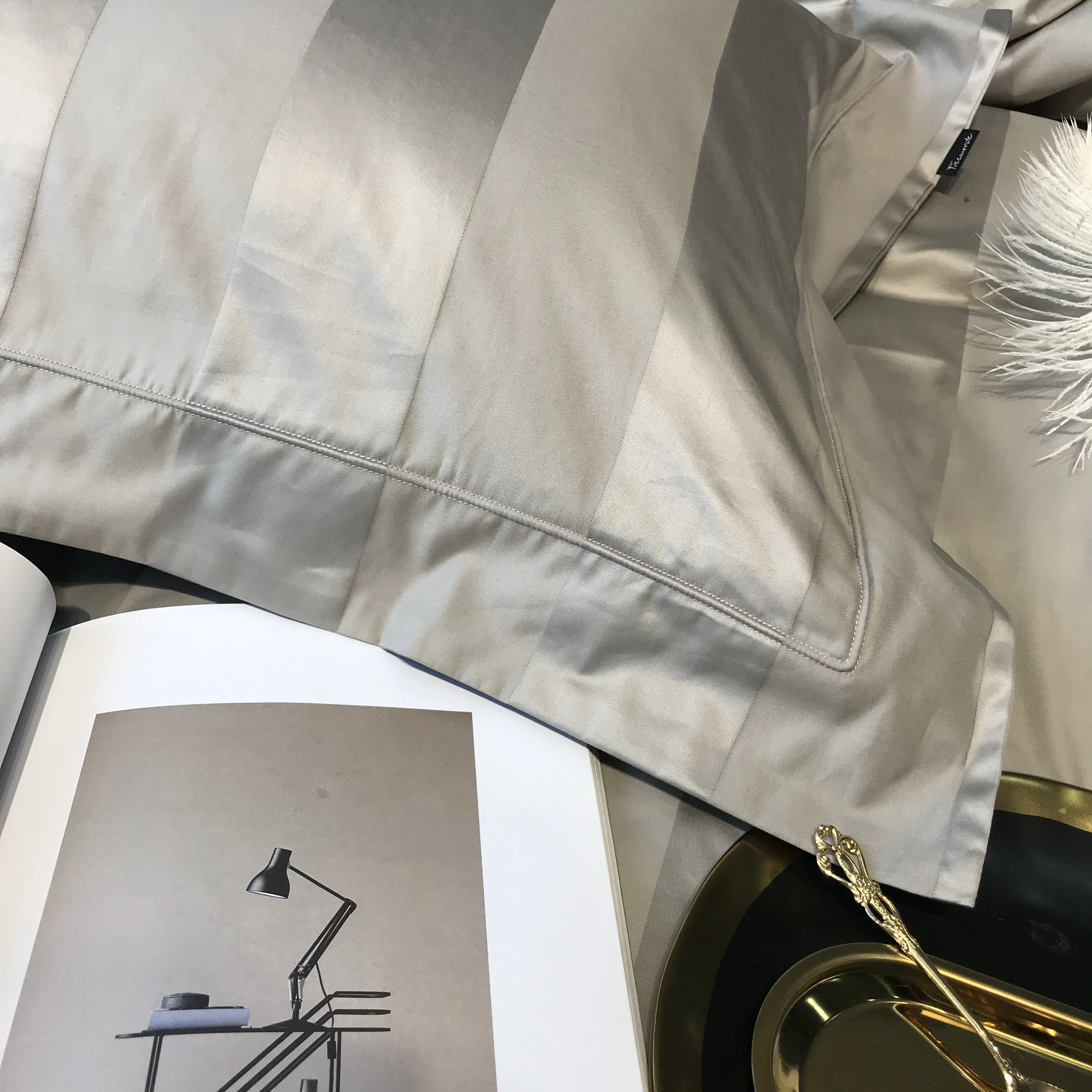 Роскошный комплект постельного белья из египетского хлопка 1200TC королевский