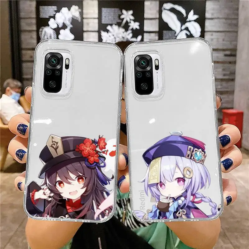 

Genshin impact Anime Shockproof Phone Case For Xiaomi 11 Redmi Note 10 9 8 7 pro lite T A S 10T 9A 9S 8T Pro 4G Clear Case