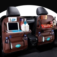 car seat back storage bag organizer pu car storage box travel holder multifunction auto back seat bag universal car accessoires