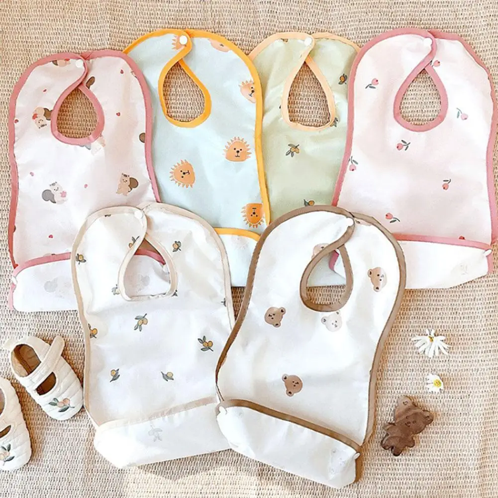 

Children's Baby Eating Bib Waterproof And Dirt-proof Cute Rice Pocket