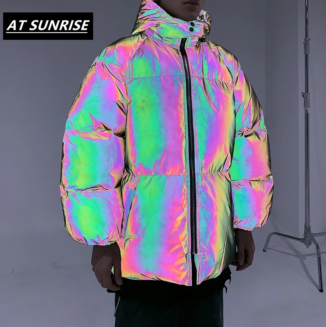 3 м полный Светоотражающая куртка 2019 Для мужчин/Для женщин в стиле хип хоп зимняя