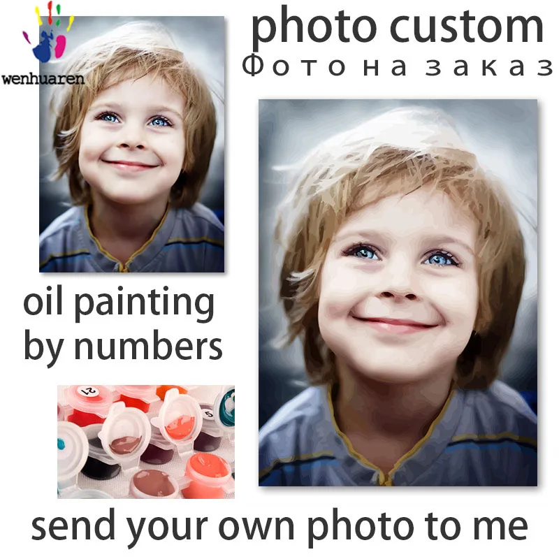 DIY картинки для раскраски по номерам с цветами индивидуальная фотография карты