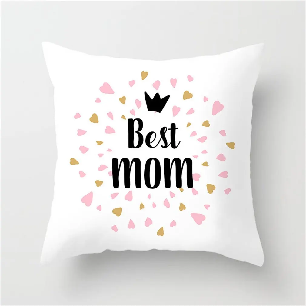 2021 New Mother's Day to send mother text love pillowcase polyester home sofa cushion cover office seat pillow covers | Мать и