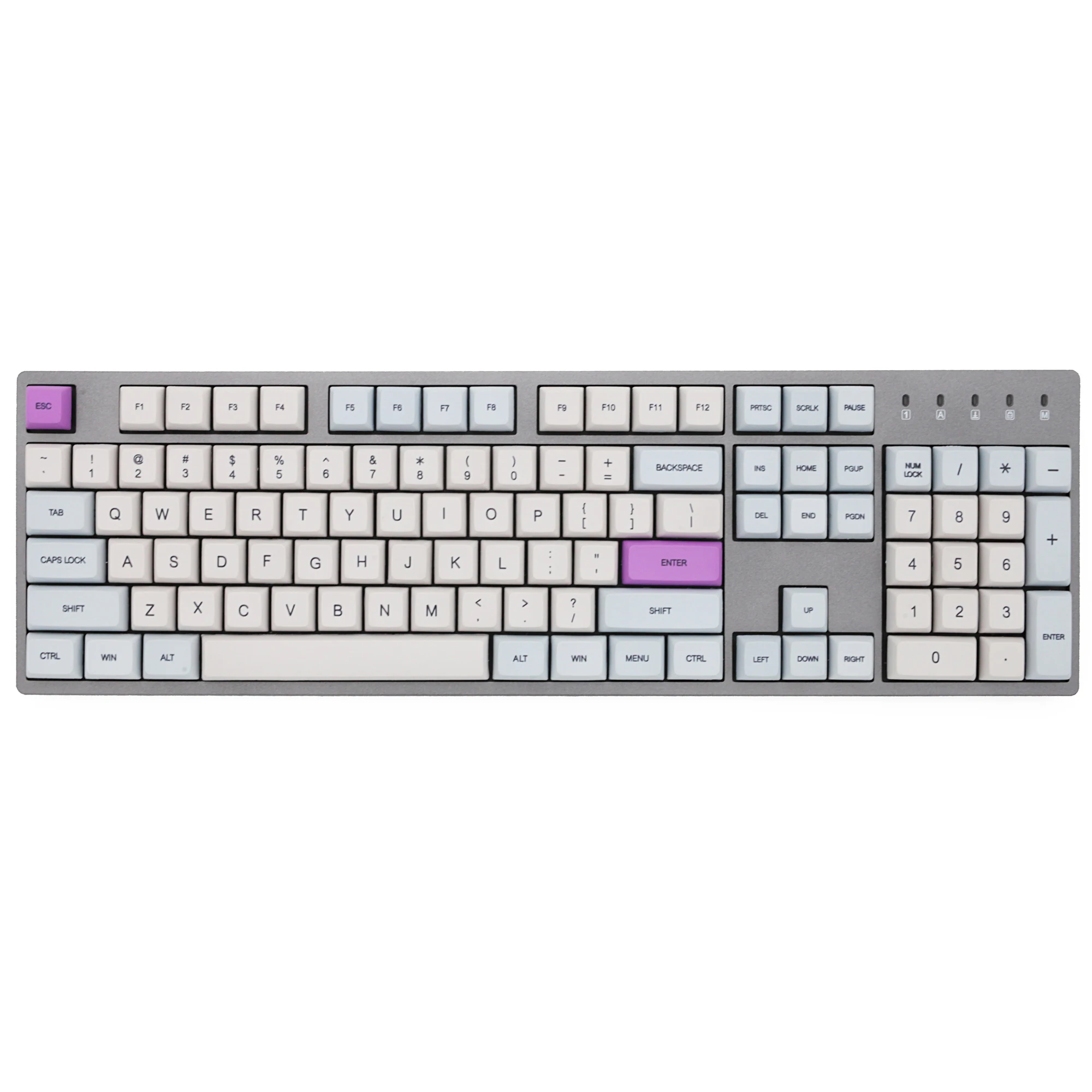Kpreпаблик Retro80 Ретро 80 xda профиль серый синий краситель Sub Keycap PBT черный шрифт для gh60