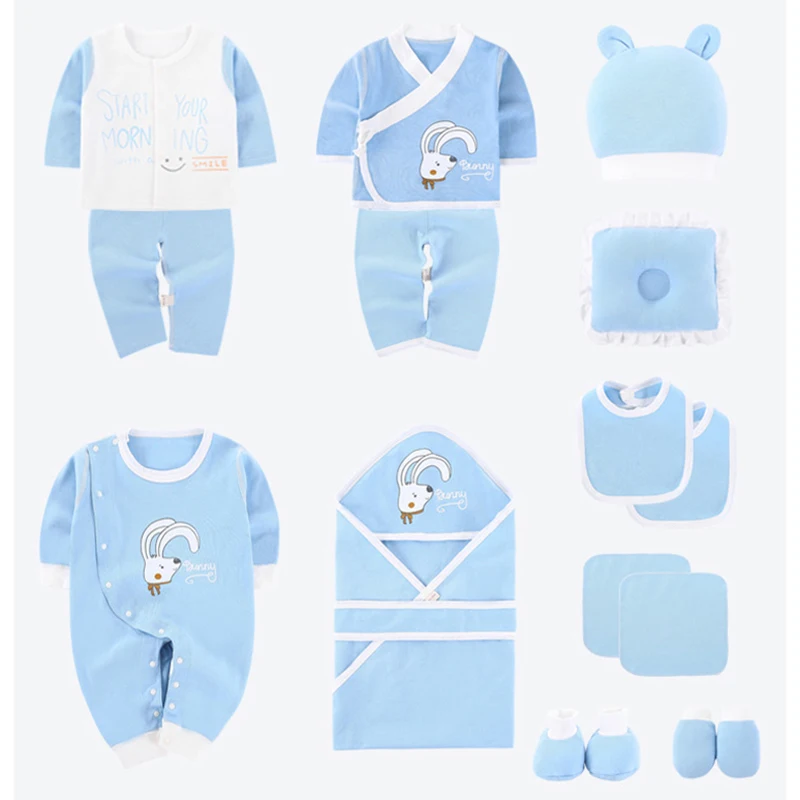 Bunny Newborn Baby Girl Clothes Cotton Print New Born Boy Infant Clothing Outfit Set | Детская одежда и обувь