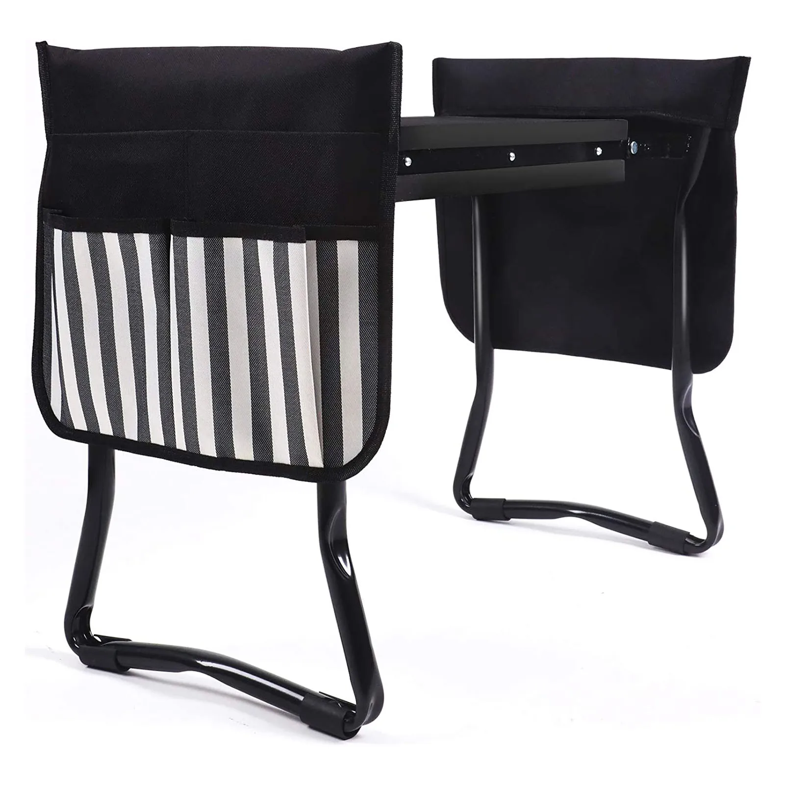 

Garden Kneeler and Seat Folding Stainless Steel Garden Stool with Tool Bag EVA Kneeling Pad Gardening Gifts Supply