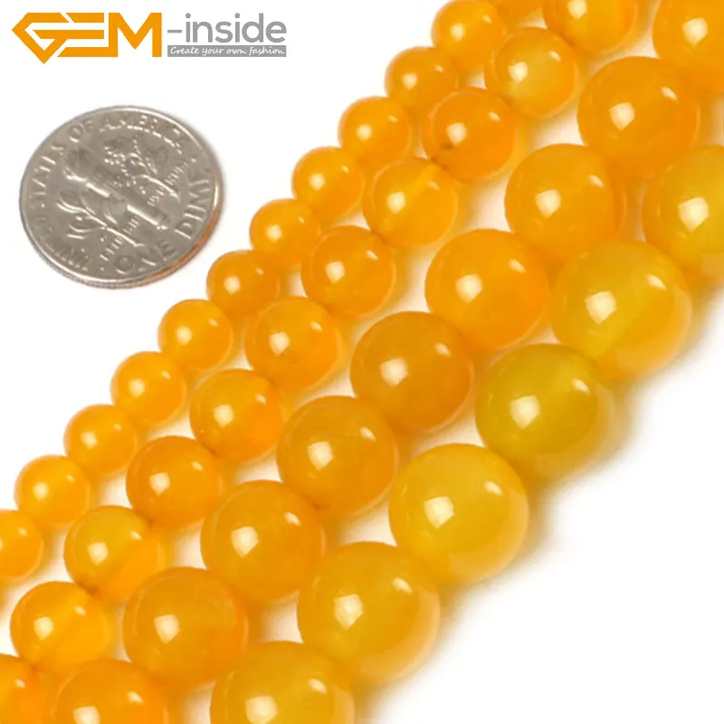 

Бусины из натурального желтого агата, 6-14 мм, 15 дюймов